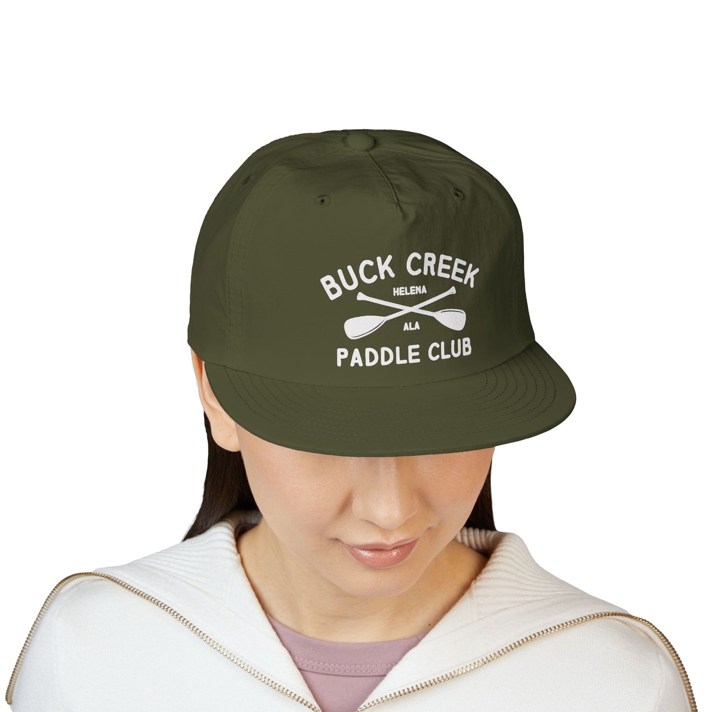 Buck Creek Paddle Club Unstructured Nylon Cap