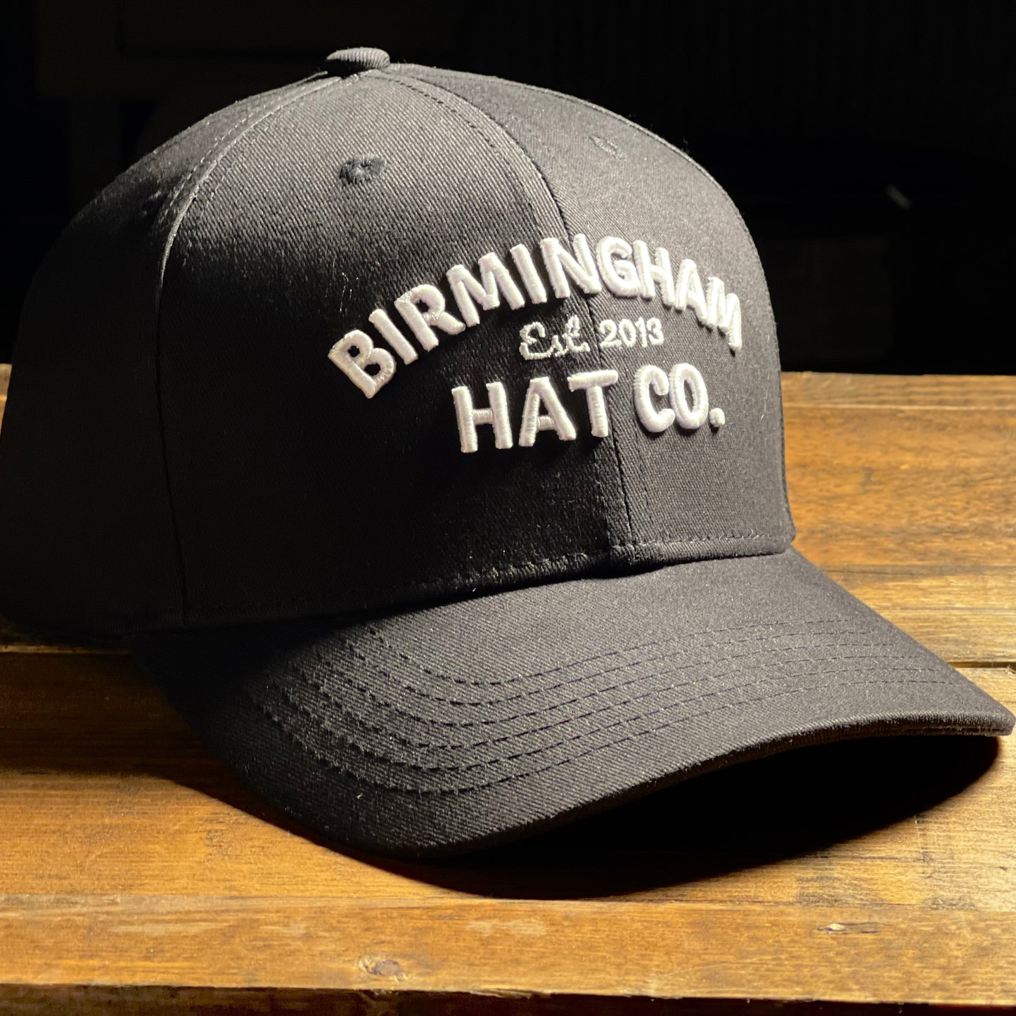 Birmingham Hat Co. Structured Snapback Cap Black