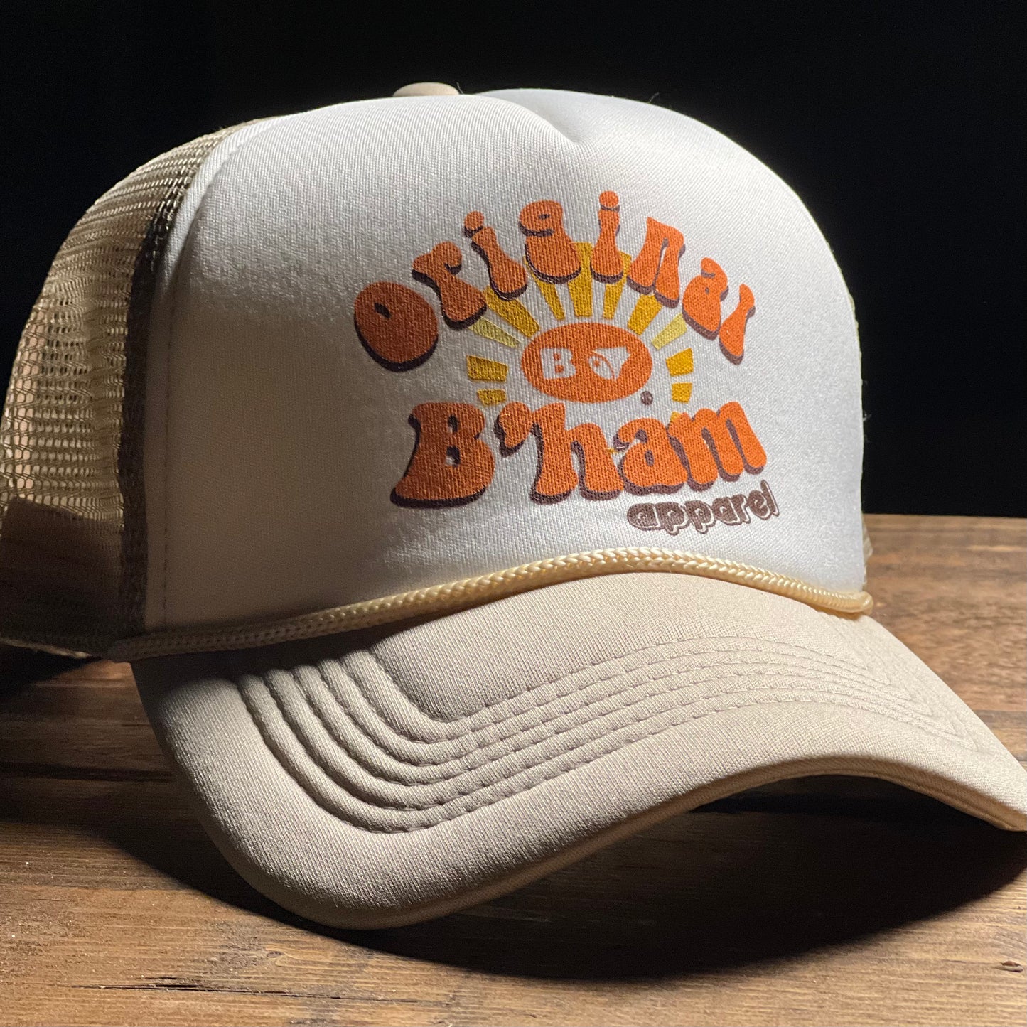 Original B’ham Sunrise Foam Trucker w/Rope