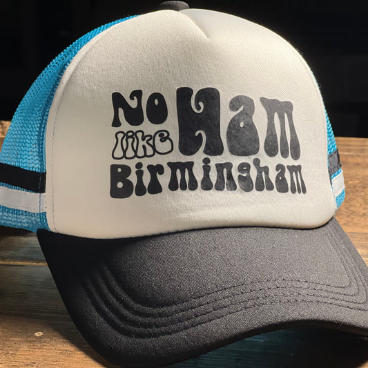 No Ham Like Birmingham 2-Stripe Foam Trucker