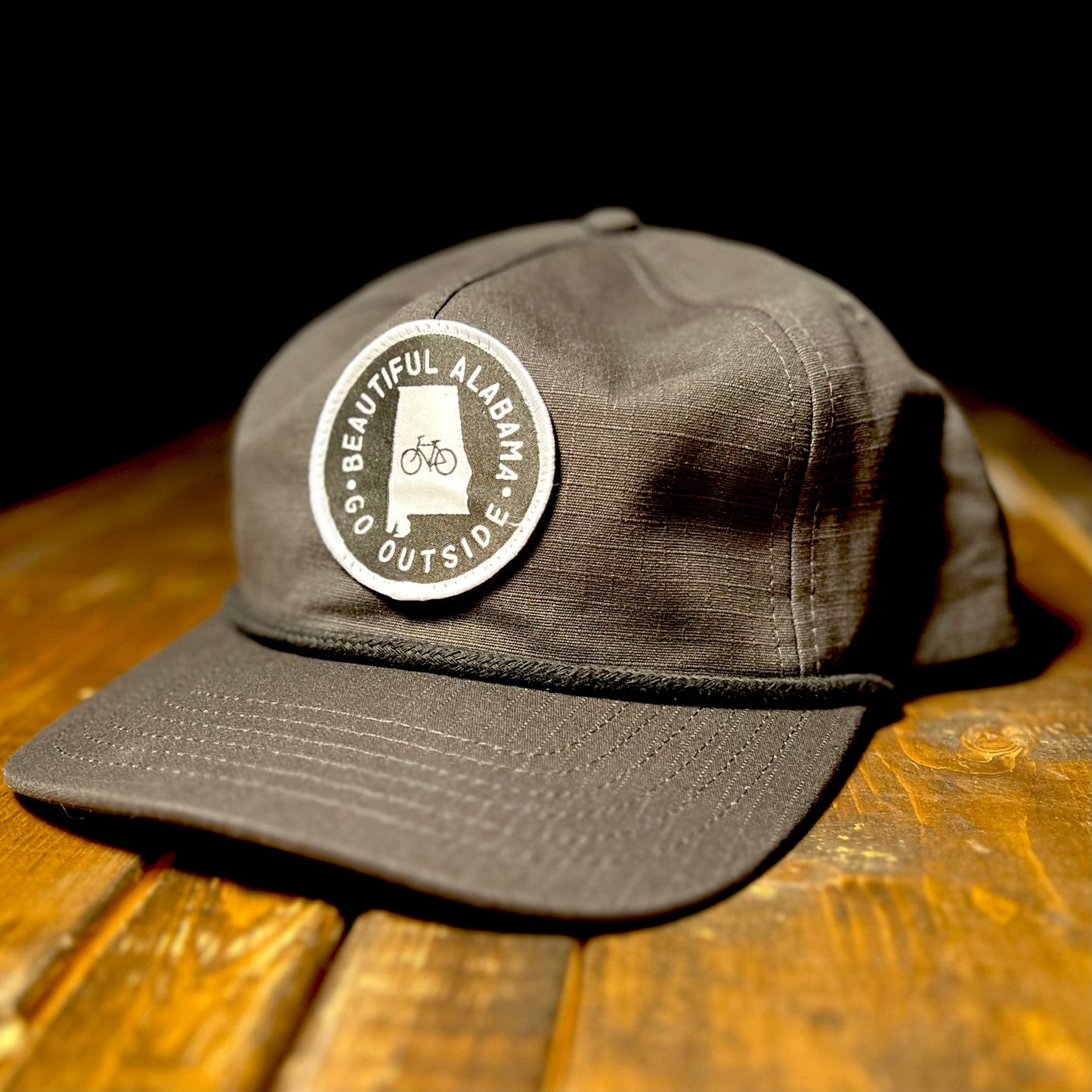 Beautiful Alabama Biking Ripstop Rope Cap