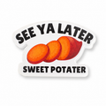 Sweet Potato Vinyl Sticker