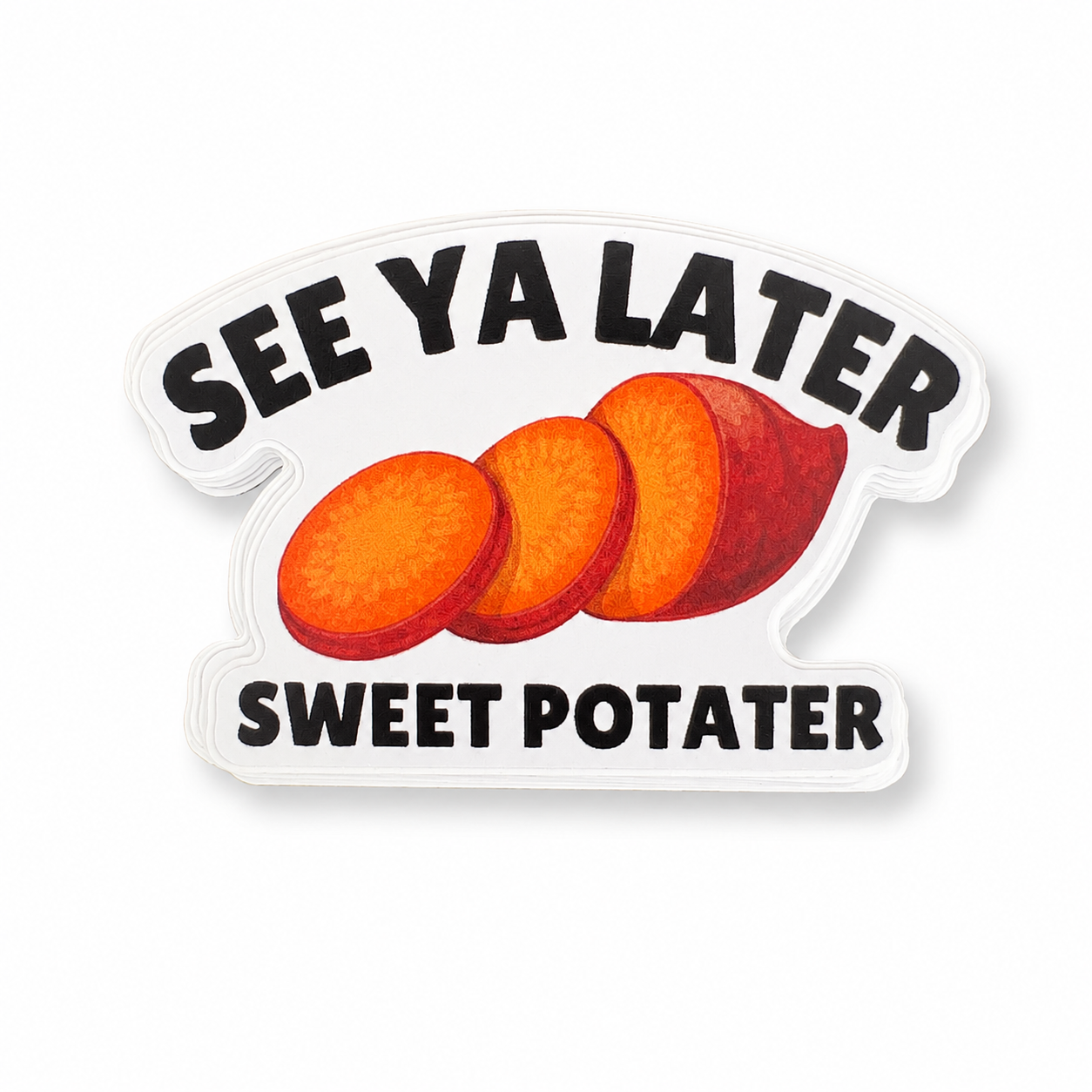 Sweet Potato Vinyl Sticker