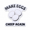 Eggs Vinyl Sticker