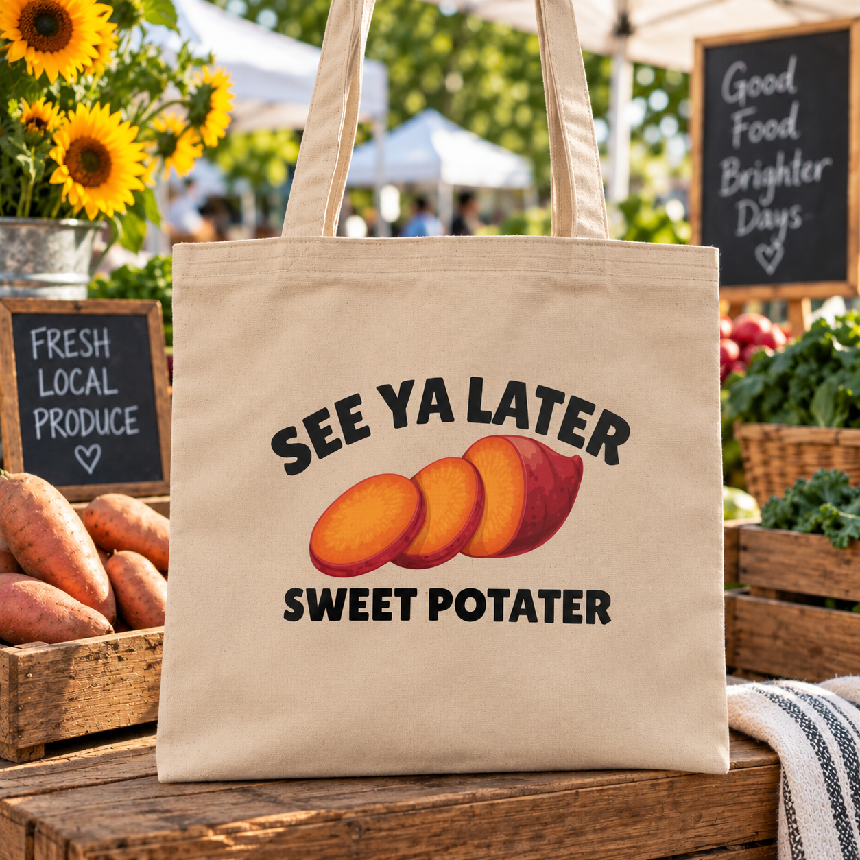 See Ya Later Sweet Potater Tote Bag