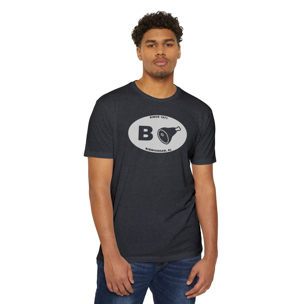 CVC Charcoal Classic B’ham Tee shirt product image by Birmingham Hat Co.