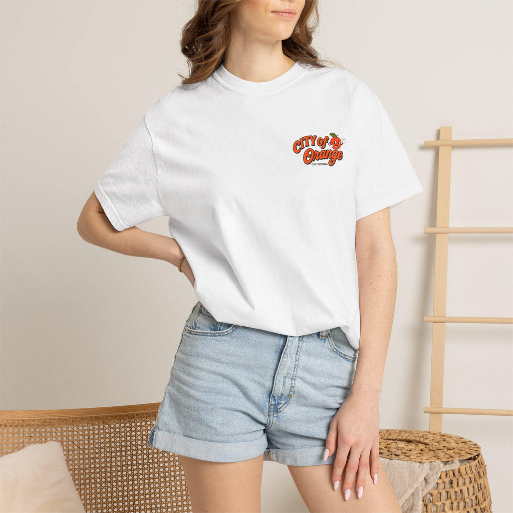 City of Orange Retro Logo Garment Dyed T-Shirt