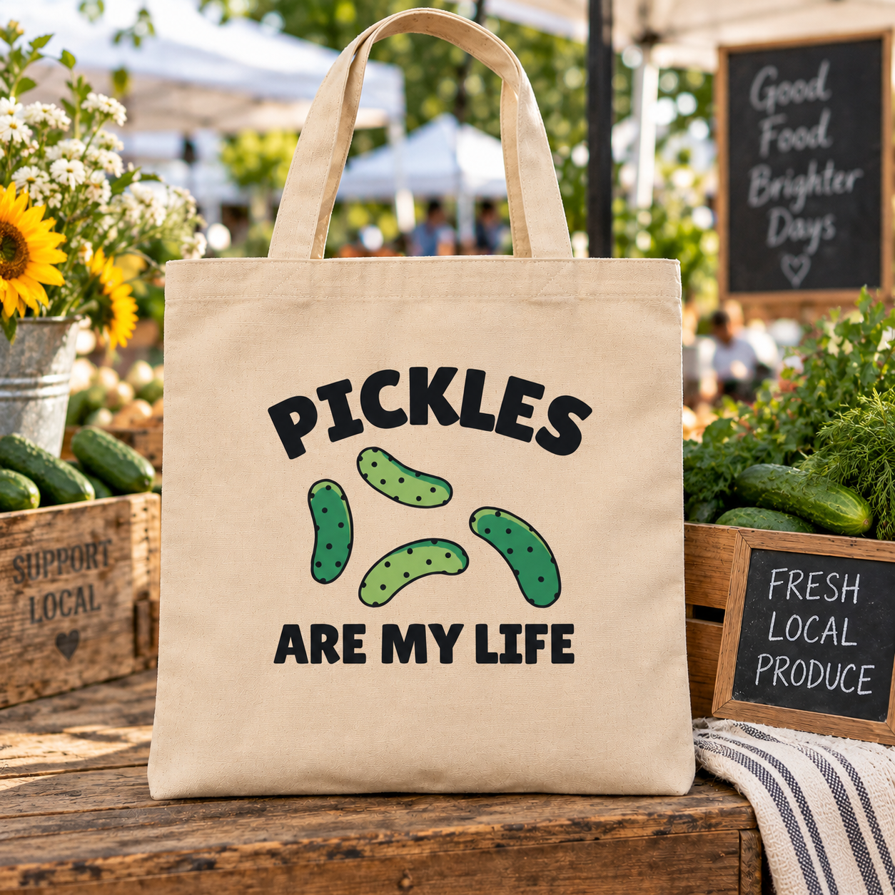 Pickles Are My Life Tote Bag