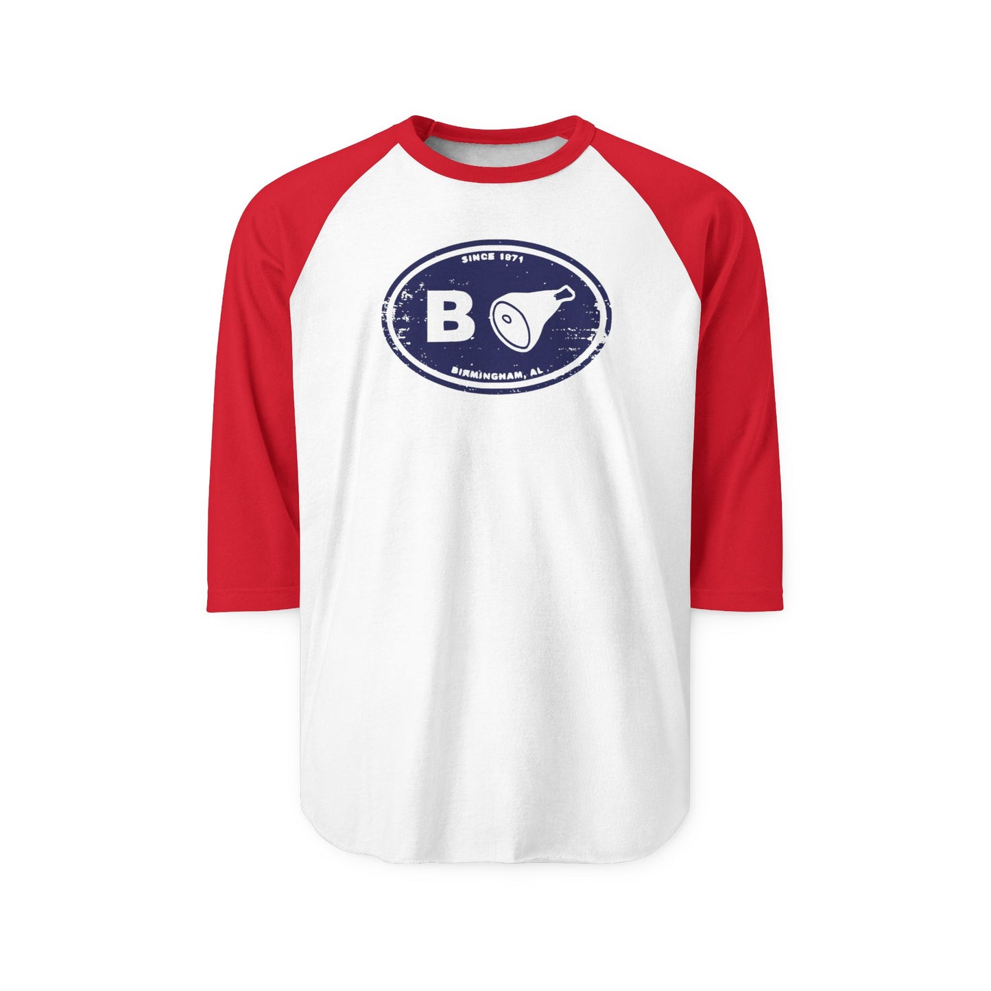 Three-Quarter Sleeve Raglan B’ham Shirt