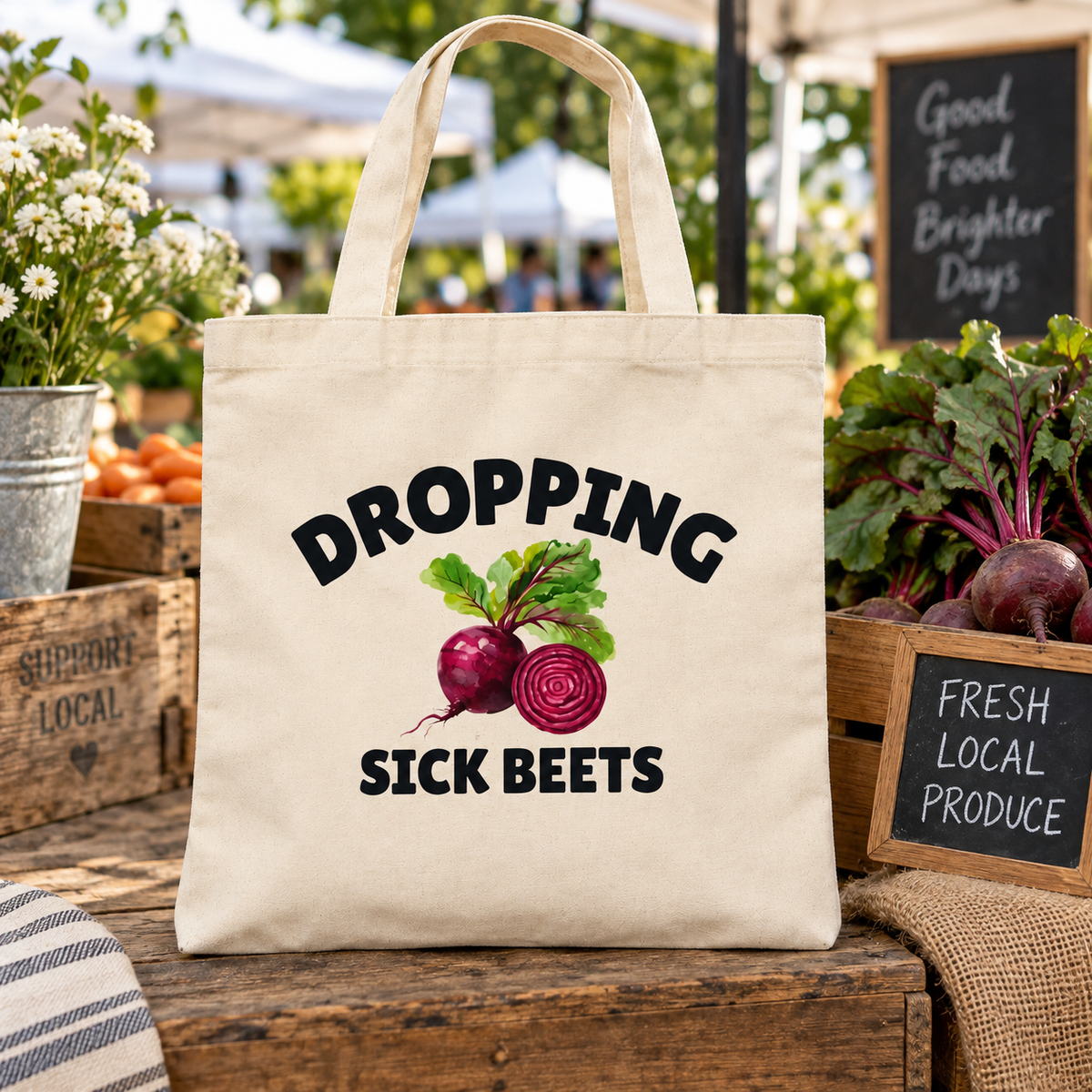 Dropping Sick Beets Tote Bag