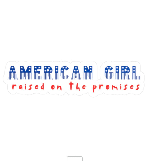 American Girl Kiss-Cut Vinyl Decal