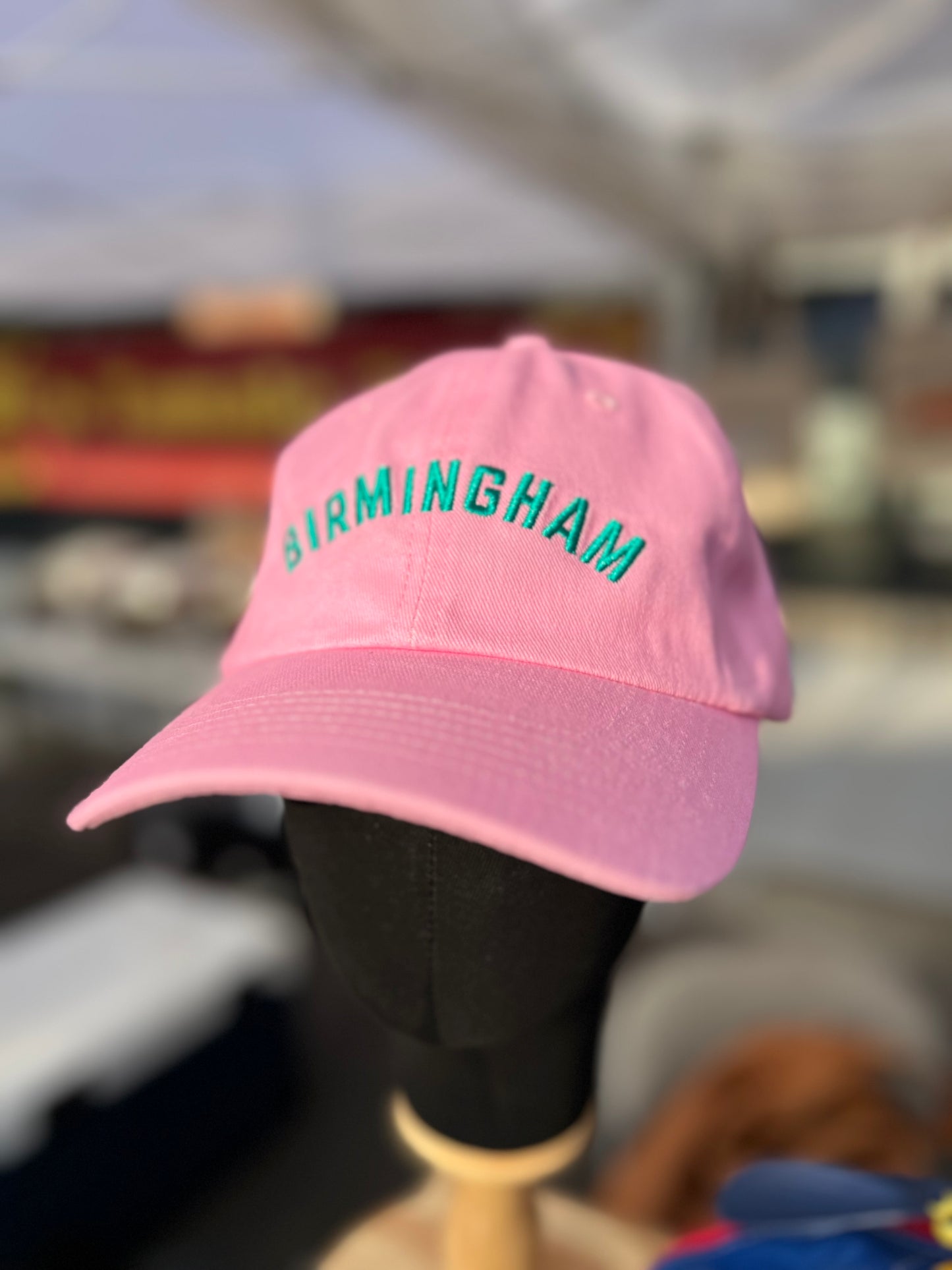 Birmingham Pink/Green Twill Cap