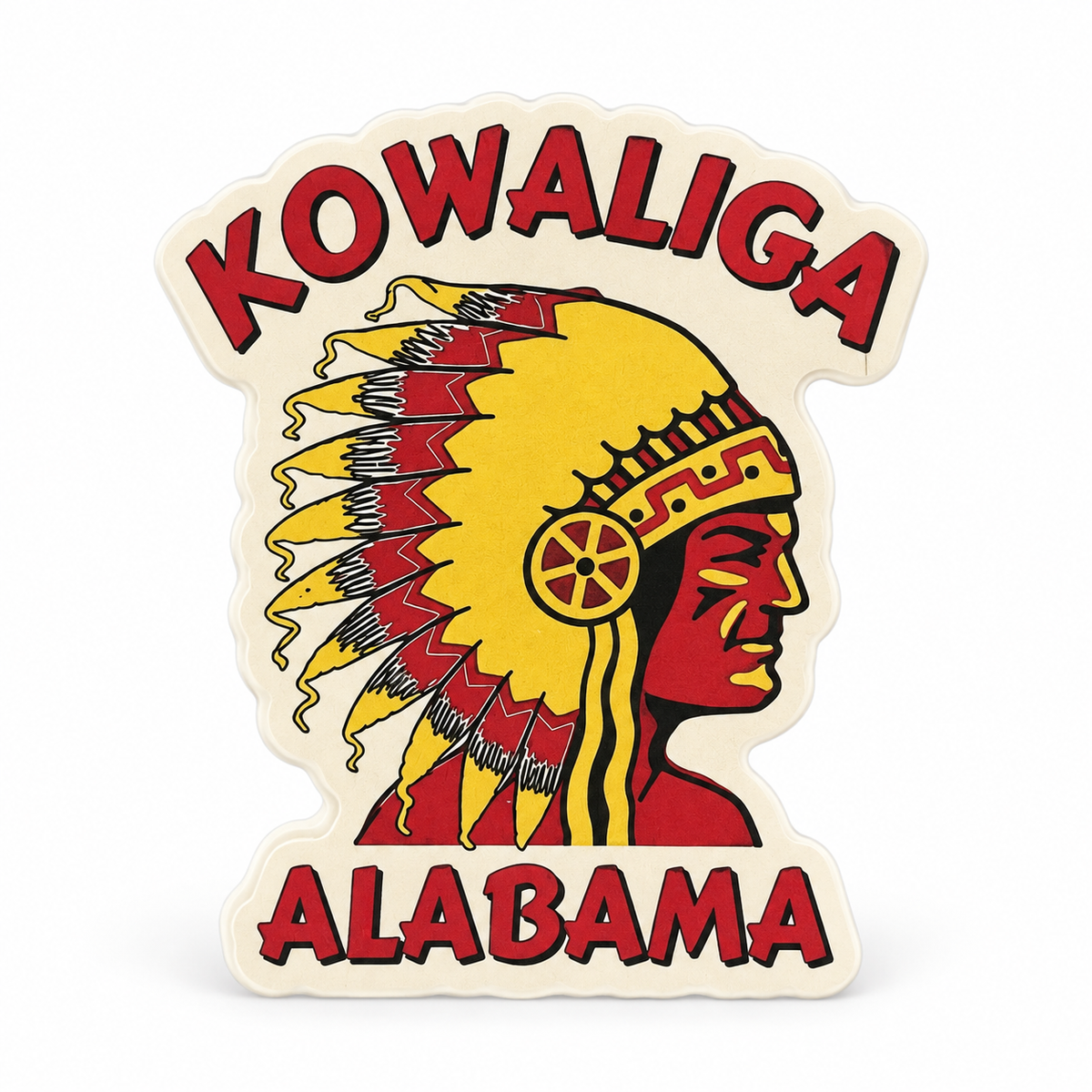 Kowaliga Alabama Sticker vinyl sticker design by Birmingham Hat Co.