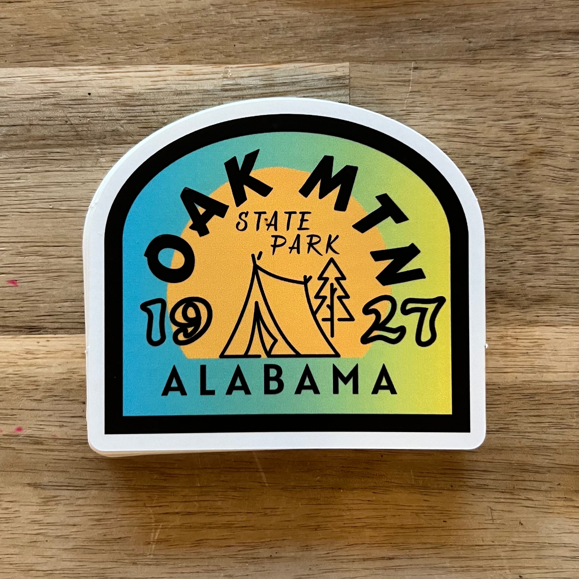 Oak Mountain Sunset Gradient Decal – Birmingham Hat Co.
