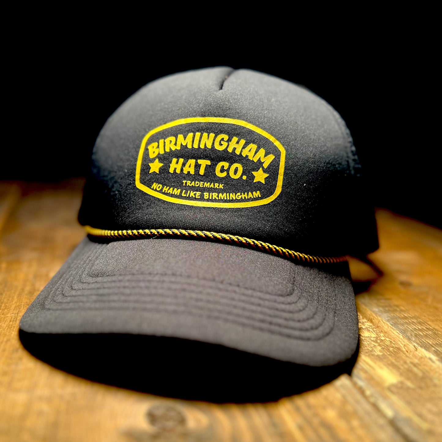 Birmingham Hat Co. Foam Trucker w Rope