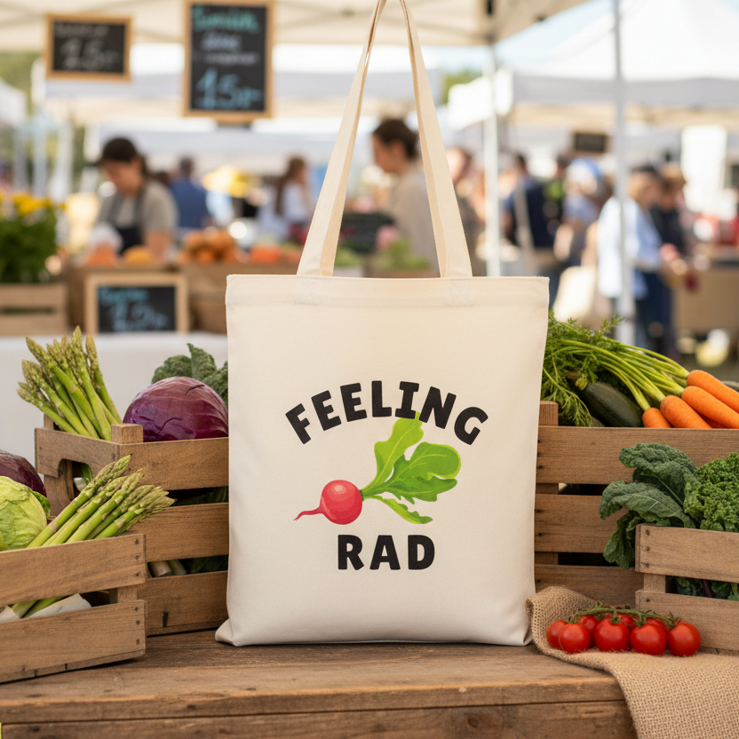 Feeling Rad Tote Bag tote bag product image by Birmingham Hat Co.