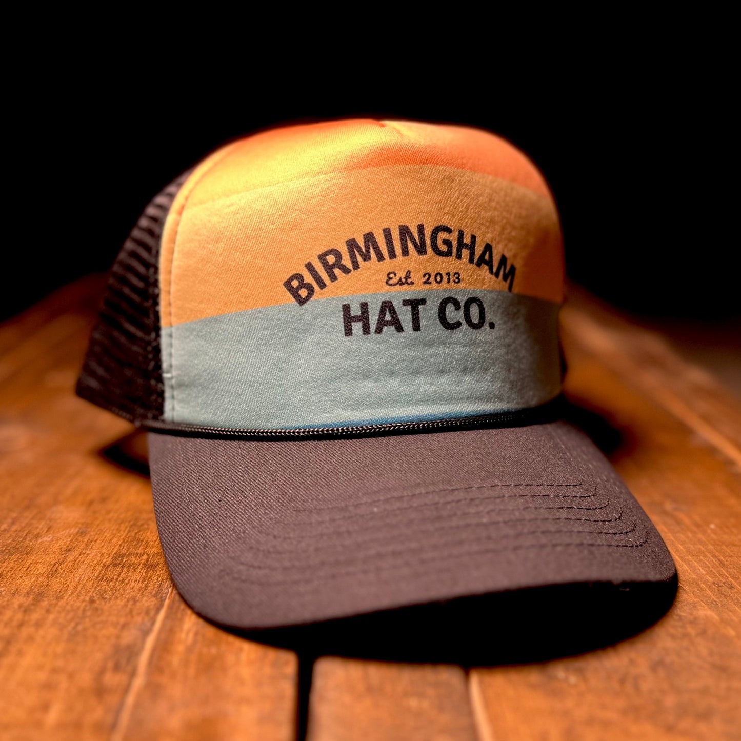 Sunset Birmingham Hat Co. Foam Trucker w/Rope