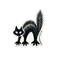 Black Cat Vinyl Sticker