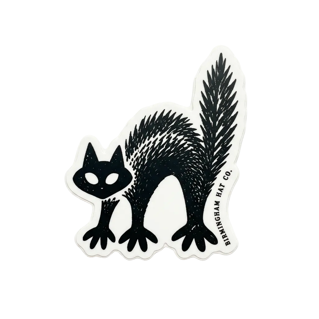 Black Cat Vinyl Sticker