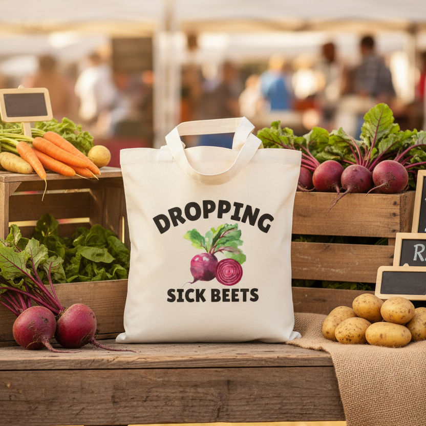 Dropping Sick Beets Tote Bag tote bag product image by Birmingham Hat Co.