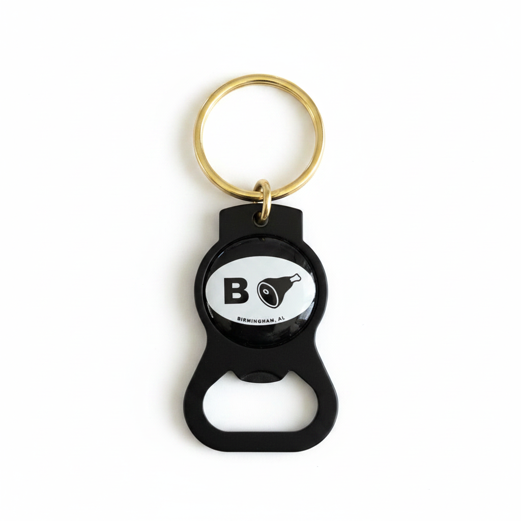 B’ham Bottle Opener Keychain product image by Birmingham Hat Co.