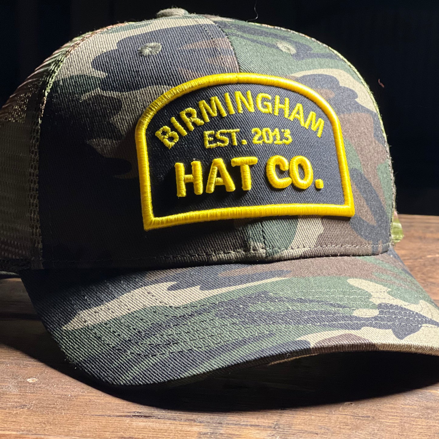 Birmingham Hat Co. Structured  Snapback Cap Camo