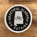Alabama Biking Patch woven patch design by Birmingham Hat Co.