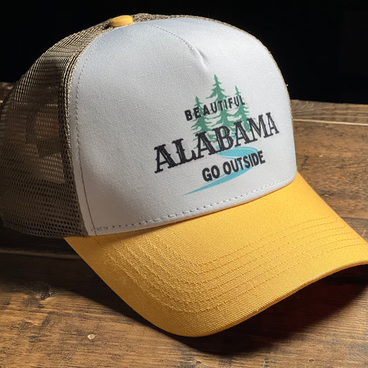 Beautiful Alabama Structured Snapback Cap