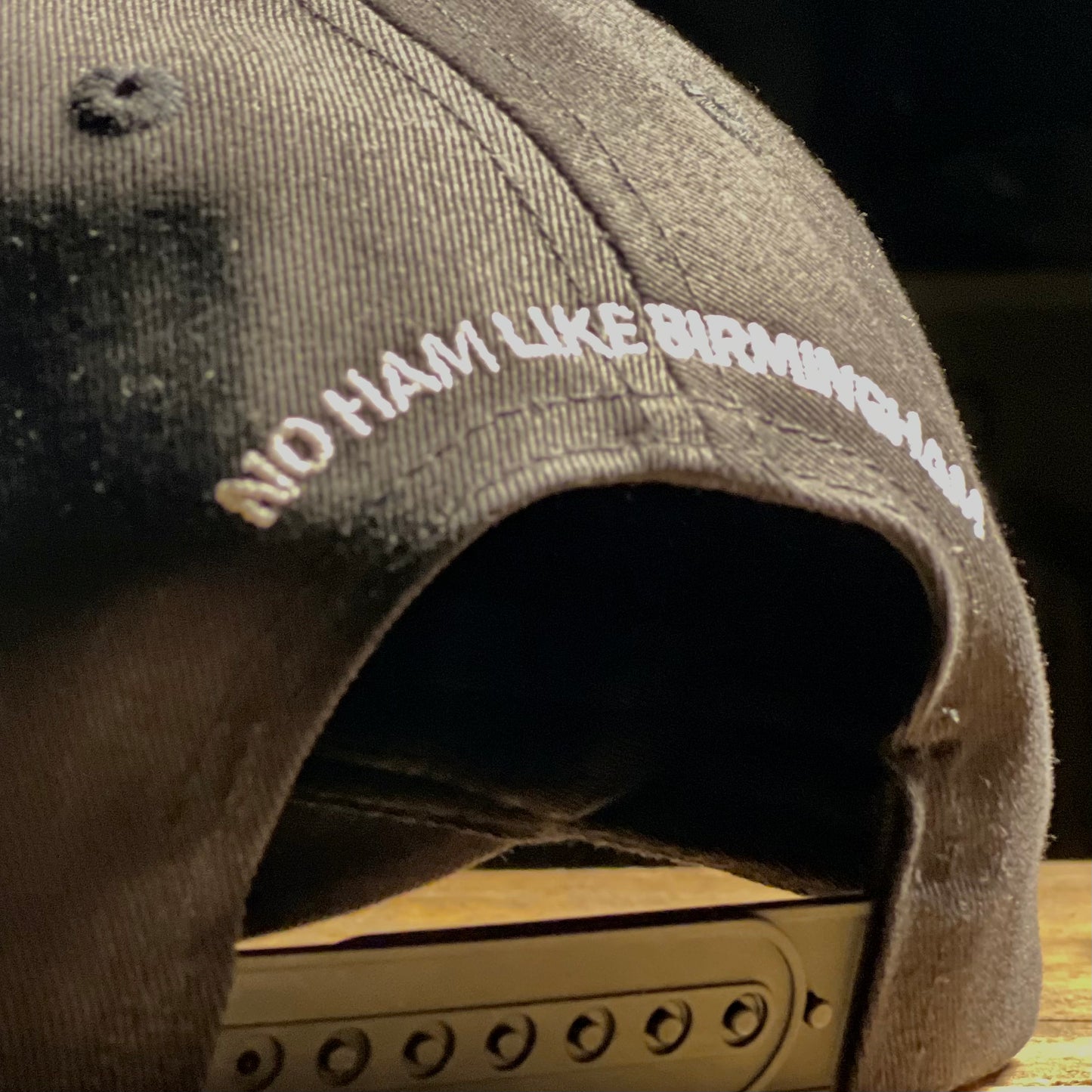 Birmingham Hat Co. Structured Snapback Cap Black