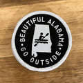 Alabama Paddling Patch woven patch design by Birmingham Hat Co.