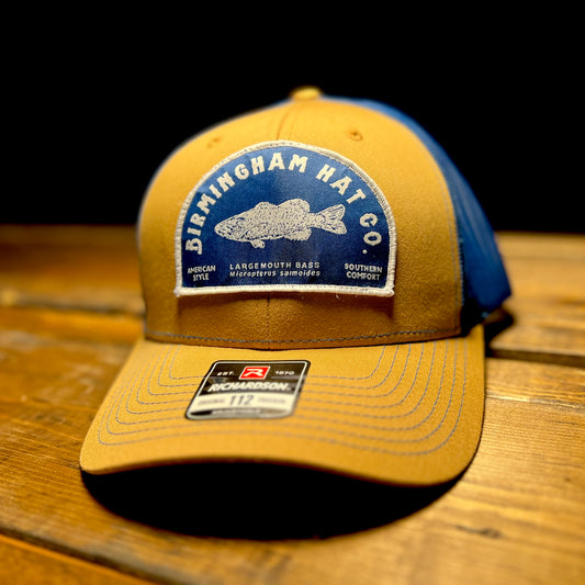 Largemouth Bass Structured  Snapback Cap Camo